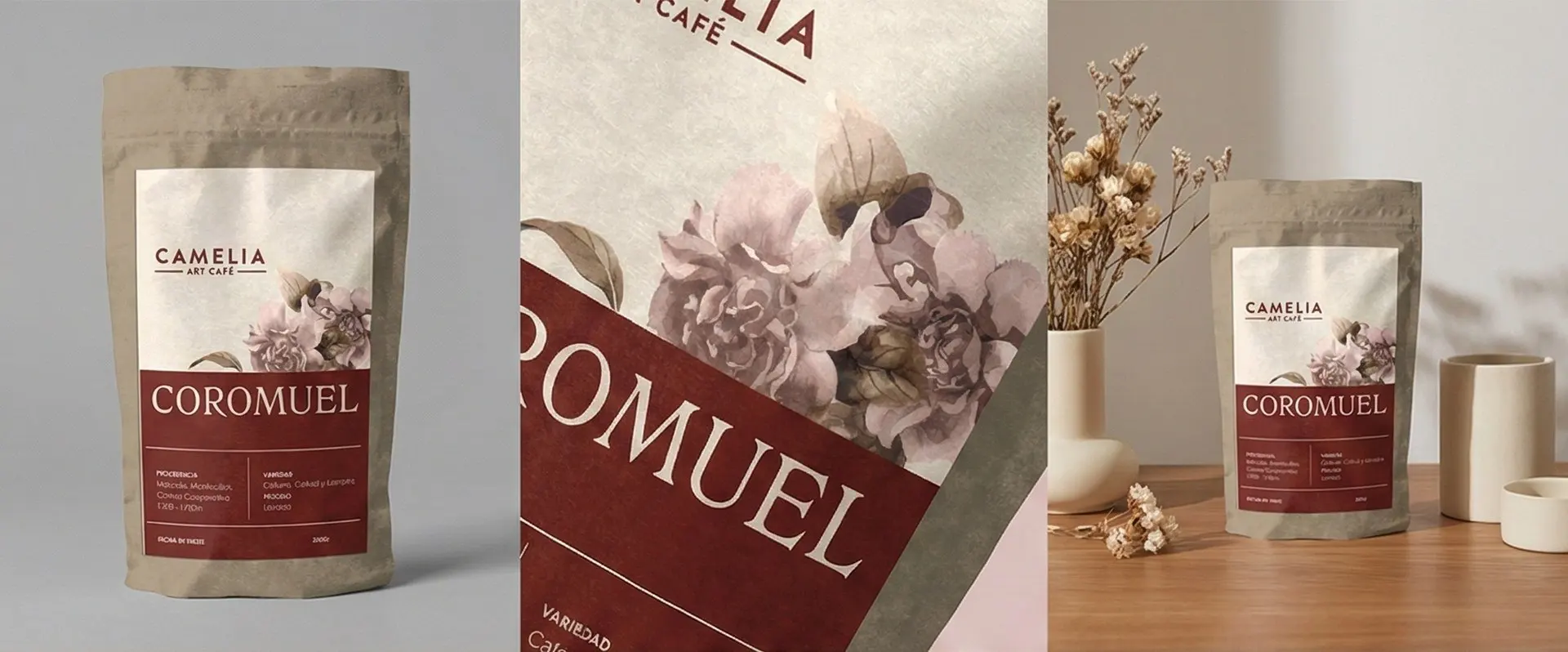 Bolsas de café Coromuel de Camelia Art Café
