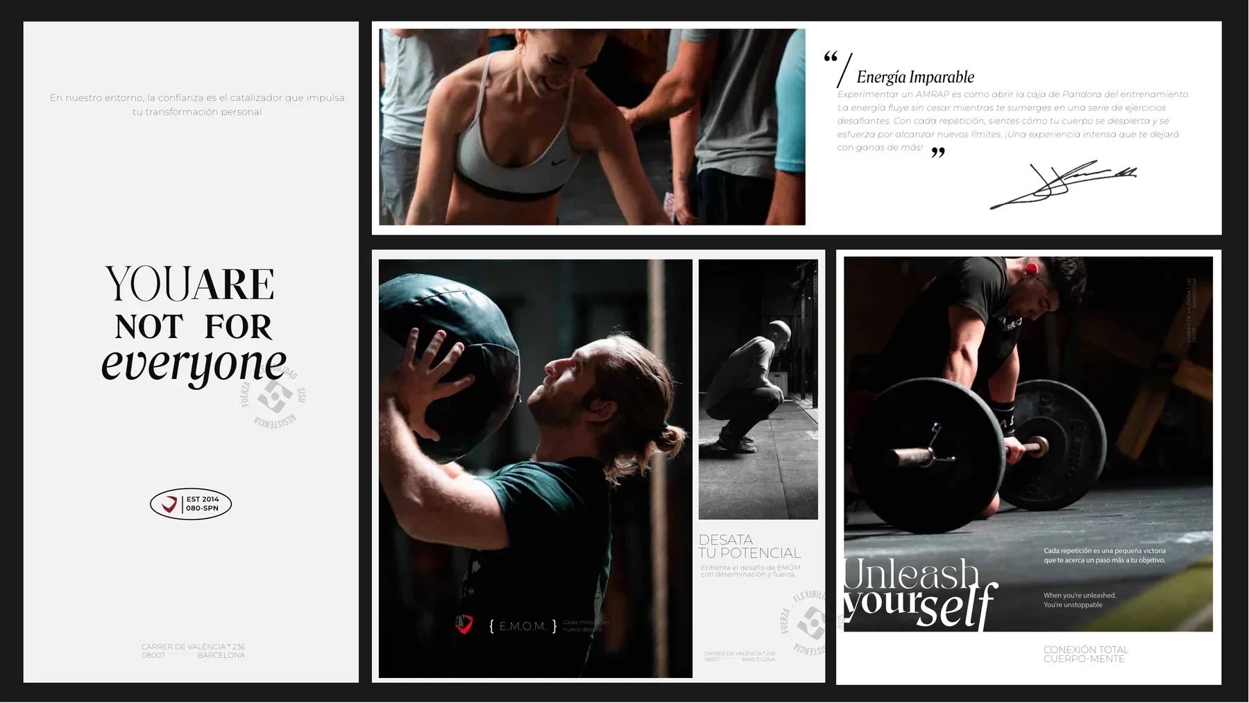 Lámina You are not for everyone de CrossFit Diagonal