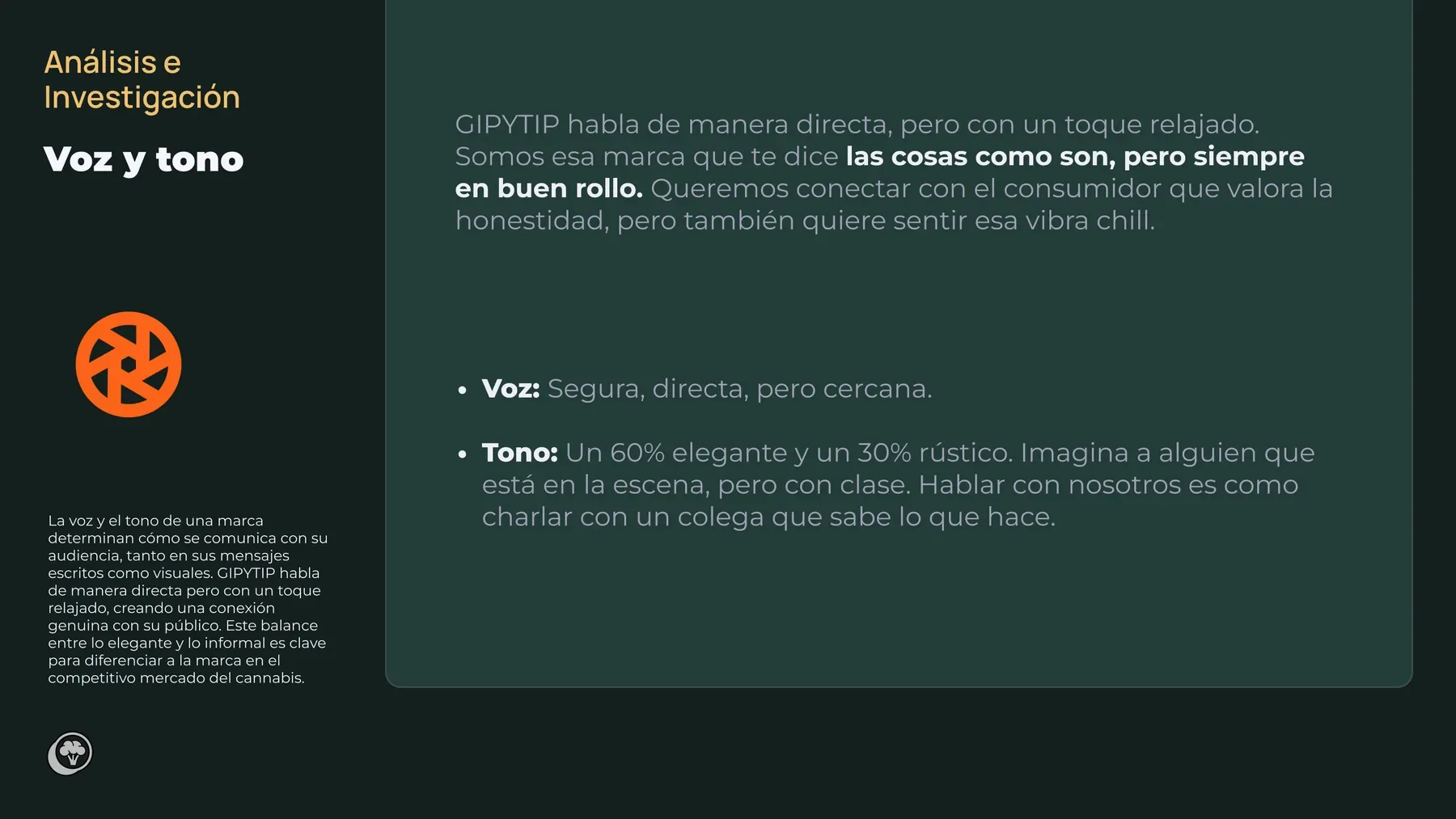 Voz y tono de la marca Gipytip