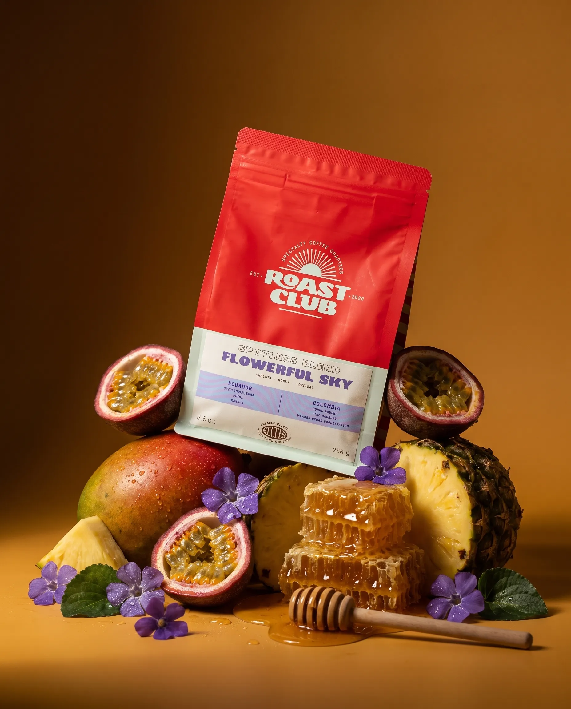 Flowerful Sky — La línea de blends de Roast Club, cada uno con su fruta